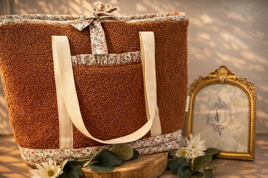 Sac Cabas bouclette Terracotta- Élégance & Praticité au quotidien