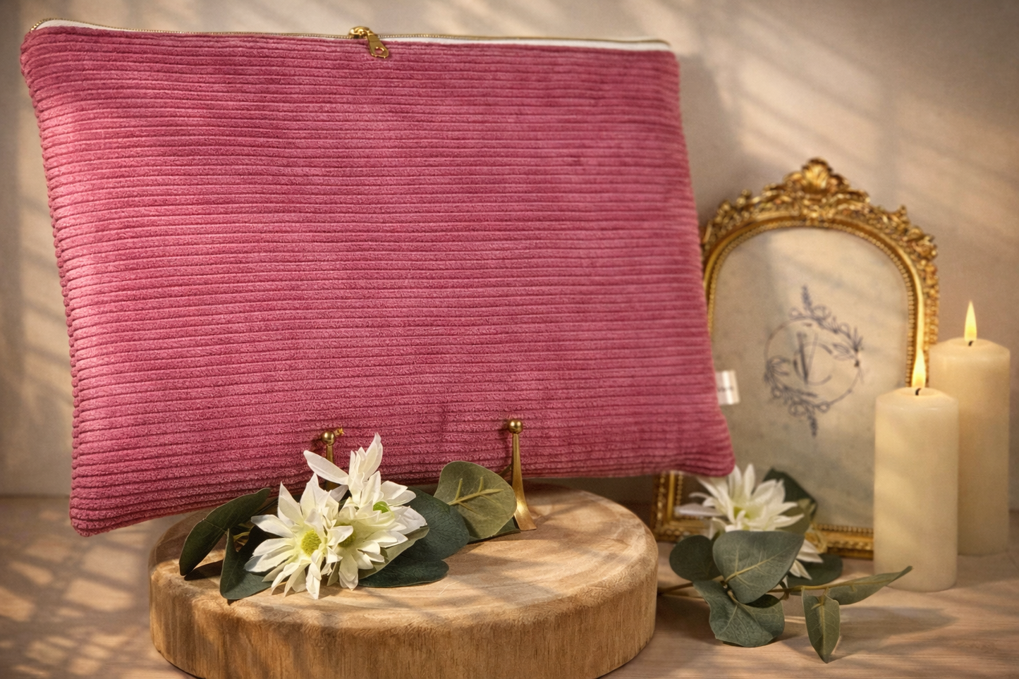 Pochette d'ordinateur Framboise - Élégance & Protection